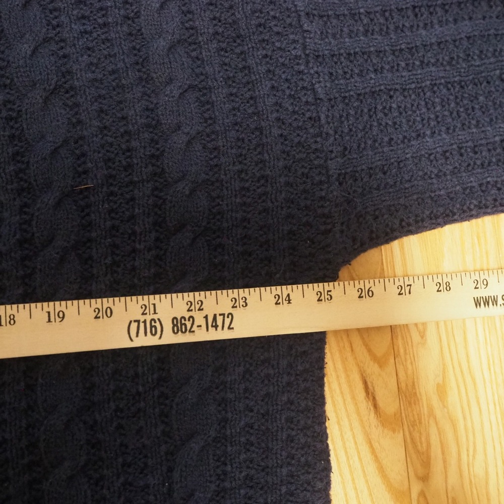 Vintage Cherokee Roll Neck Cable Knit Sweater Women's Size XL Fisherman Cottage - Picture 5 of 7